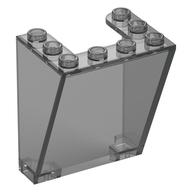 Windscreen 3 x 4 x 4 Inverted, Rounded Top Inside Edges, Cut-Out Bottom Inside Edges (Trans-Black)