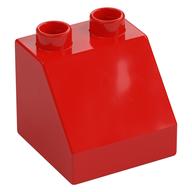 Duplo Brick 2 x 2 Slope 45° (Red)