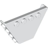 Panel, Trapezoid, Tipper End Flat without Pins (White)