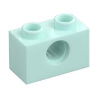 Technic Brick 1 x 2 [1 Pin Hole] (Light Aqua)