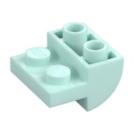 Brick Curved Inverted 2 x 2 with 1 x 2 Cutouts (Light Aqua)