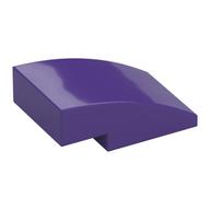 Brick Curved 3 x 2 No Studs (Dark Purple)