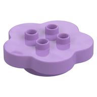 Duplo Flower 4 x 4 x 1 with 4 Top Studs (Medium Lavender)