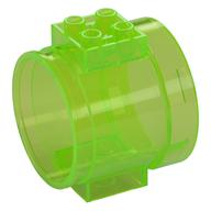 Tube, Slide Straight (Trans-Bright Green)