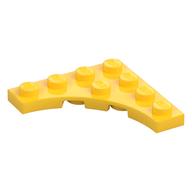 Plate Special 4 x 4 with 3 x 3 Quarter Round Cutout (Yellow)
