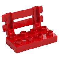 Duplo Fence/Bench 2 x 4 (Red)