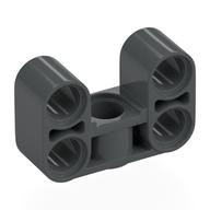 Technic Beam 2 x 3 Thick [90° Offset Centre Beam Hole] (Dark Bluish Gray)