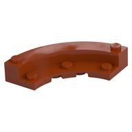 Brick Round Corner 5 x 5 Macaroni with 1/3 Inner Side (Dark Orange)