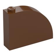 Brick Curved 1 x 4 x 2 2/3 (Reddish Brown)