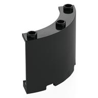 Panel 4 x 4 x 3 Quarter Cylinder (Black)