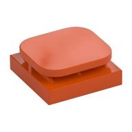 Tile Special 2 x 2 x 2/3 with Photo Clip (Reddish Orange)