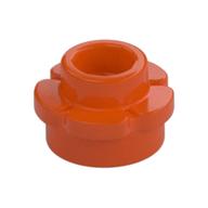 Plant, Flower, Plate Round 1 x 1 with 5 Petals (Reddish Orange)