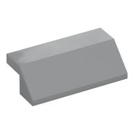 Brick Sloped 45° 2 x 4 with 2/3 Inverted Cutout and no Studs (Light Bluish Gray)
