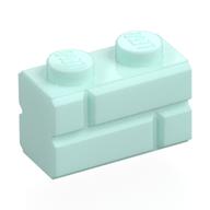 Brick Special 1 x 2 with Masonry Brick Profile (Light Aqua)