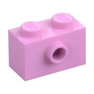 Brick Special 1 x 2 with 1 Center Stud on 1 Side, Bottom Stud Holder (Bright Pink)
