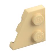 Wedge Plate 2 x 2 Left (Tan)