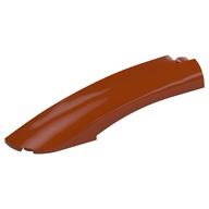 Brick Round, Curved 10 x 2 x 2 with Rounded End Left (Dark Orange)