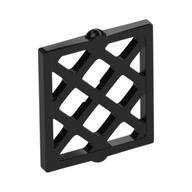 Window Pane Latticed 1 x 2 x 2 (Black)