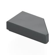 Tile 1 x 2 with Stud Notch Left (Dark Bluish Gray)
