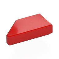 Tile 1 x 2 with Stud Notch Right (Red)