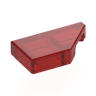Tile 1 x 2 with Stud Notch Right (Trans-Red)