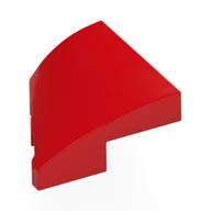 Brick Wedged, Curved 2 x 2 with Stud Notch Right (Red)