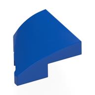 Brick Wedged, Curved 2 x 2 with Stud Notch Right (Blue)