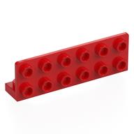 Bracket 1 x 6 - 2 x 6 Inverted (Red)