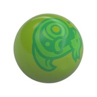 Technic Ball Joint with Green and Dark Green Dragon Print (Lime)
