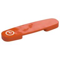 Duplo Train Action Plate with White Clock Print (Reddish Orange)