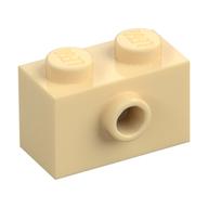 Brick Special 1 x 2 with 1 Center Stud on 1 Side, Bottom Stud Holder (Tan)