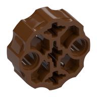 Large Figure Weapon, Barrel with 2 Pin Holes and 3 Axle Holes (Reddish Brown)
