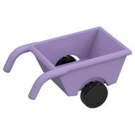Duplo Wheelbarrow with Thick Black Wheels (Lavender)