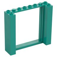 Door Frame Double 2 x 8 x 6 (Dark Turquoise)