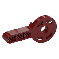Technic Rotation Joint Disk with Pin Hole and 3L Beam Thick (Dark Red)