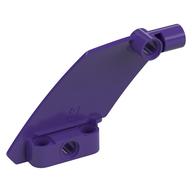 Technic Panel Curved 5 x 7 Parallelogram Left (Dark Purple)