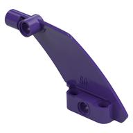 Technic Panel Curved 5 x 7 Parallelogram Right (Dark Purple)