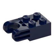 Technic Brick Special 2 x 2 with Ball Socket Wide and Axle Hole, No Arm Holes (Dark Blue)