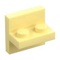 Bracket 2 x 2 with 1 x 2 Vertical Studs (Bright Light Yellow)
