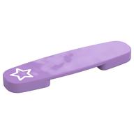 Duplo Train Action Plate with White Star Print (Medium Lavender)