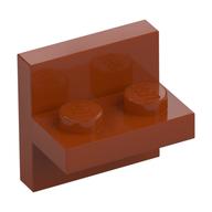 Bracket 2 x 2 with 1 x 2 Vertical Studs (Dark Orange)