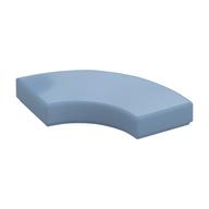 Tile 2 x 2 Curved, Macaroni (Sand Blue)