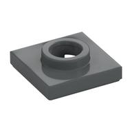 Turntable 2 x 2 Female (Dark Bluish Gray)