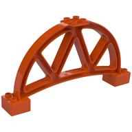 Duplo Frame / Girder / Support, Half Circle 2 x 14 x 6 (Reddish Orange)