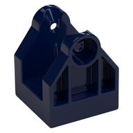 Duplo Train Crossing Gate Base / Crane Base with Bottom Hole (Dark Blue)