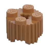 Brick Round 2 x 2 [Grill] (Medium Nougat)