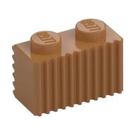 Brick Special 1 x 2 with Grille (Medium Nougat)
