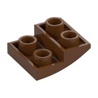 Brick Curved Inverted 2 x 2 x 2/3 (Reddish Brown)