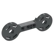 Technic Rotation Joint Disk Double with Pin Hole and 3L Beam Thick (Dark Bluish Gray)