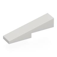 Brick Sloped 1 x 4 with 1 x 2 Cutout (White)